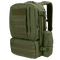 The Condor Convoy Backpack 22L in Olive Drab, shown at a three-quarter angle, features multiple zippered compartments and MOLLE webbing on the front and sides.